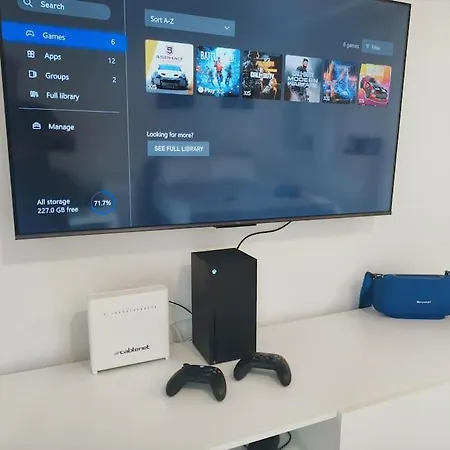 Apartament Cozy Near Harbor District 200 Mbits Xbox X *